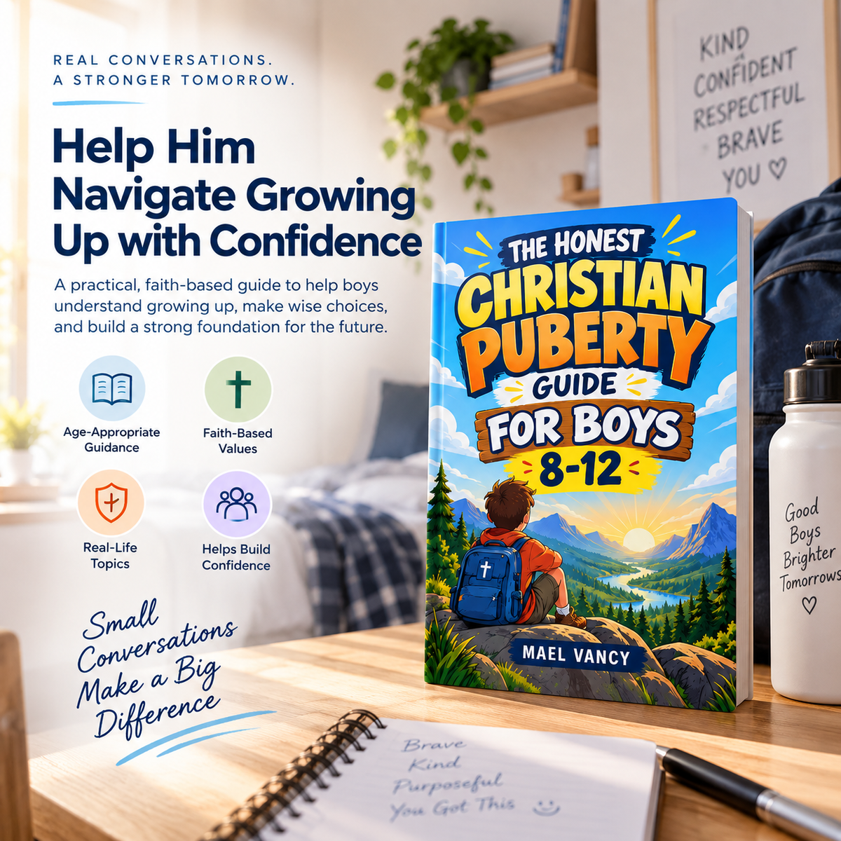The Honest Christian Puberty Guide for Boys 8–12 by Mael Vancy